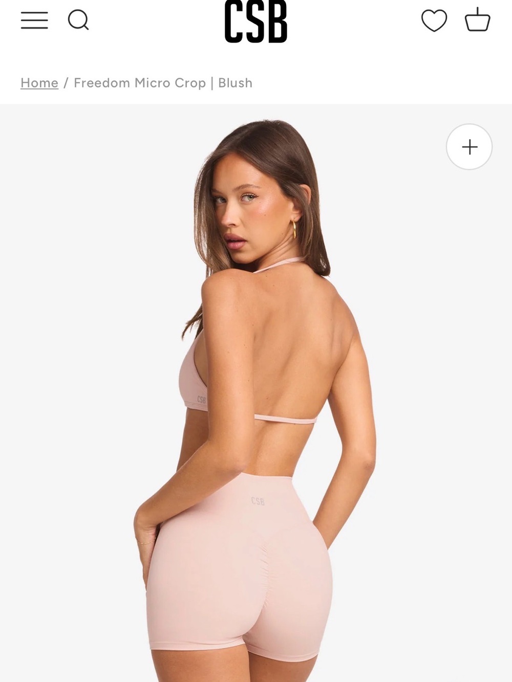 Freedom Micro Top in Blush- MED - Picture 2 of 3